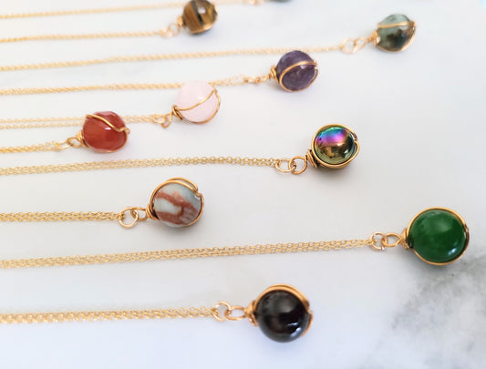crystal ball necklace
