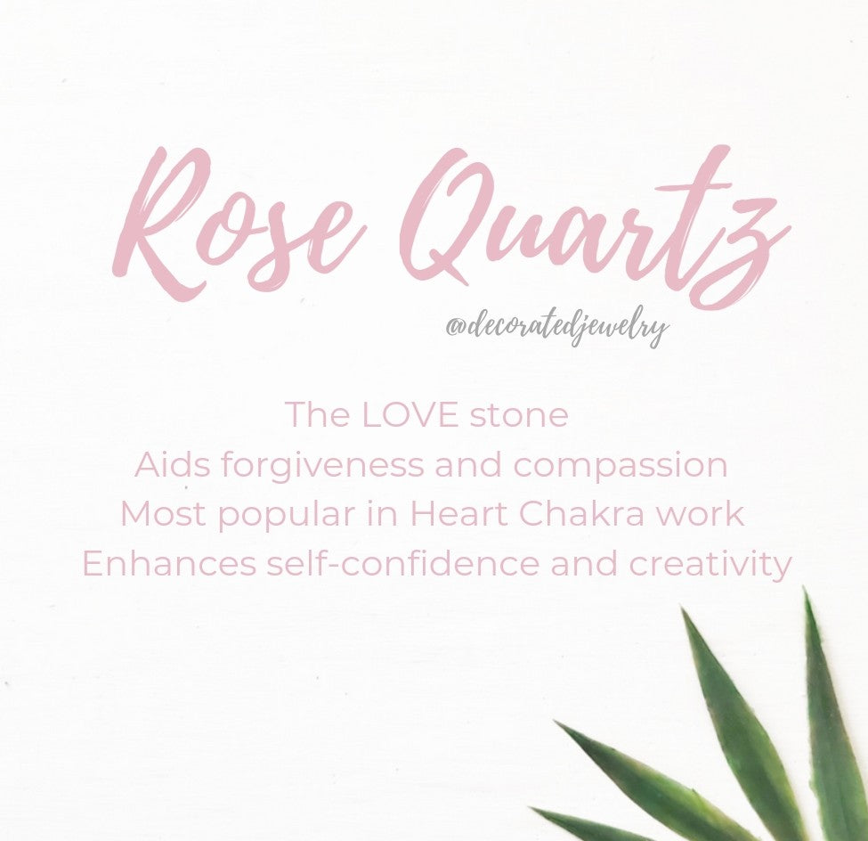 Stop & Seek Earrings- Rose Quartz (Love)