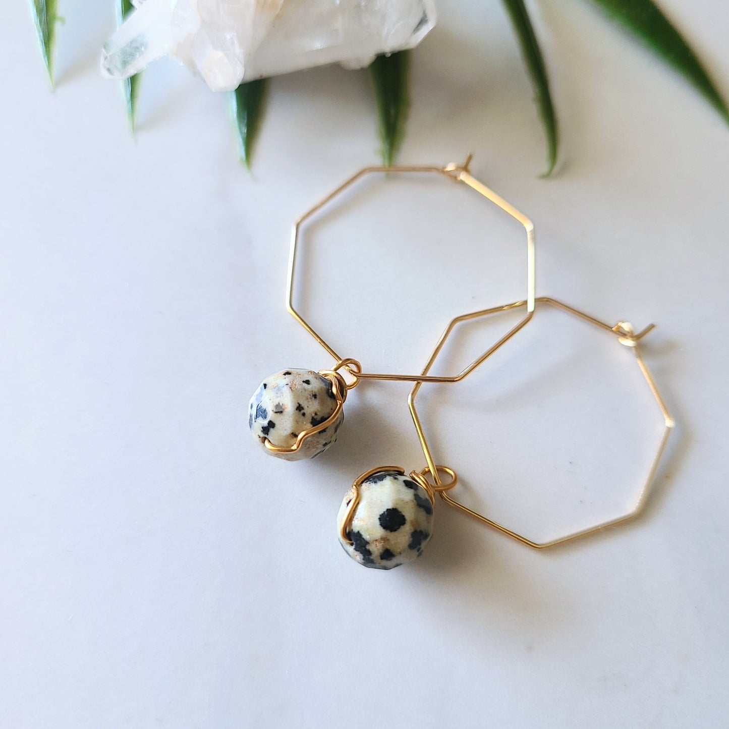 Stop & Seek Earrings-Dalmation (Playfulness)