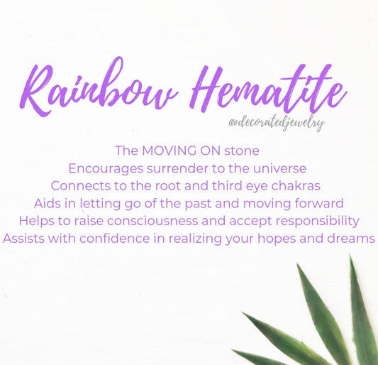 rainbow hematite beads