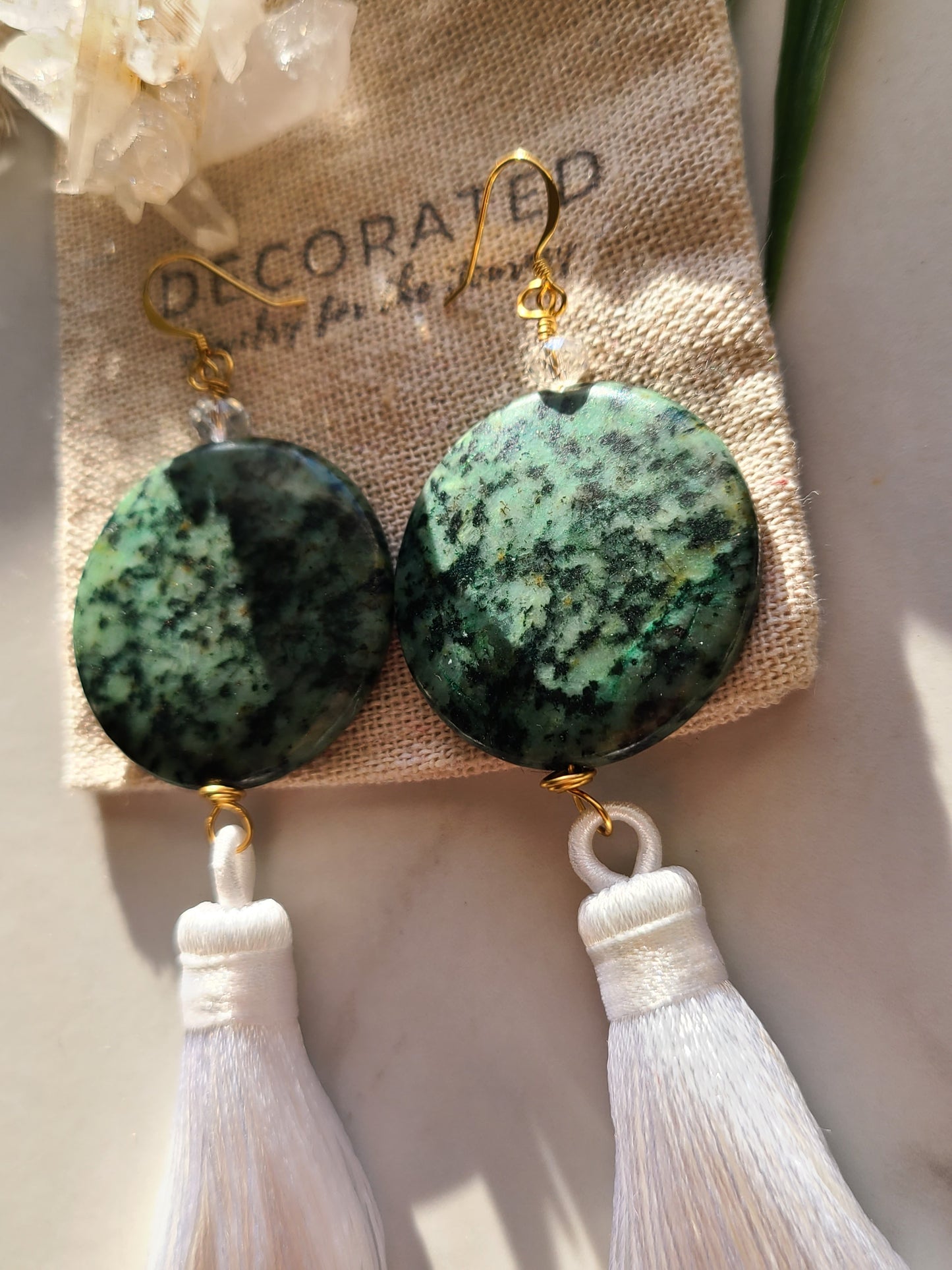 Spirit Guides- Turquoise + Linen