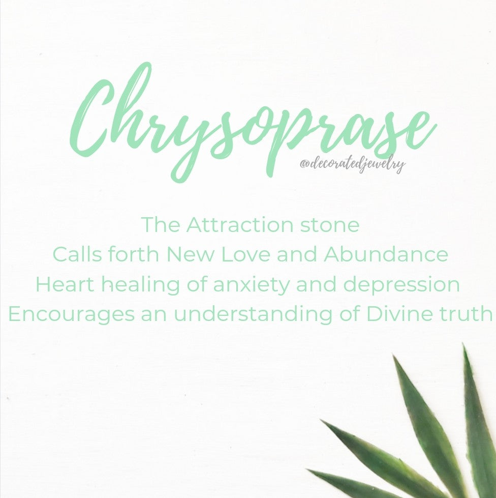 "Good JuJu" - Chrysoprase (Attraction)