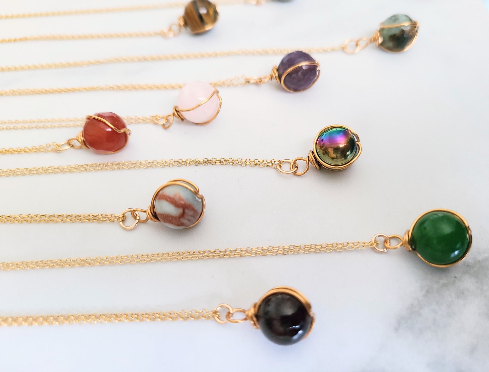 crystal ball necklace
