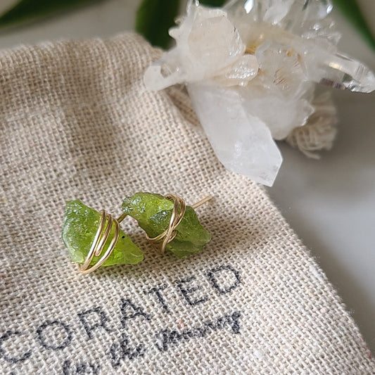 peridot earrings
