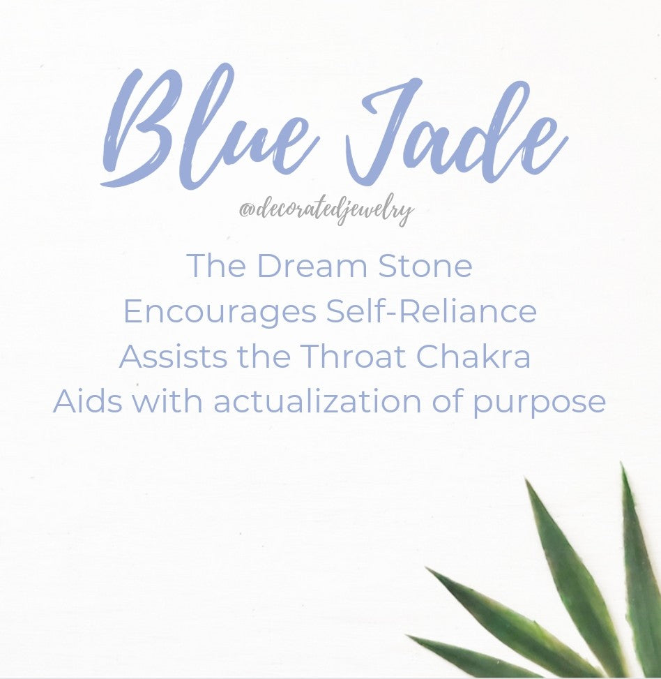Stop & Seek Earrings- Blue Jade (Dream)