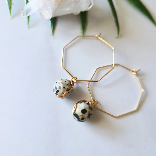 Stop & Seek Earrings-Dalmation (Playfulness)