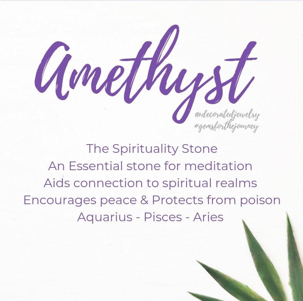 Stop & Seek Earrings-Amethyst (Spirituality)